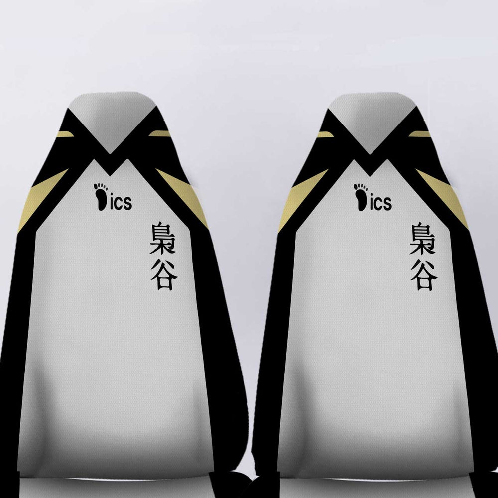 Fukurodani Car Seat Covers Personalized Haikyuu Anime Car Accessories