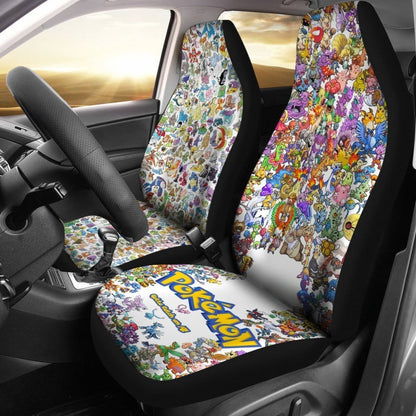 Full Character Pokemon Car Seat Covers For Fan Lt03 Universal Fit 225721