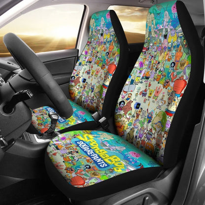 Full Character Spongebob Car Seat Covers For Fan Lt04 Universal Fit 225721