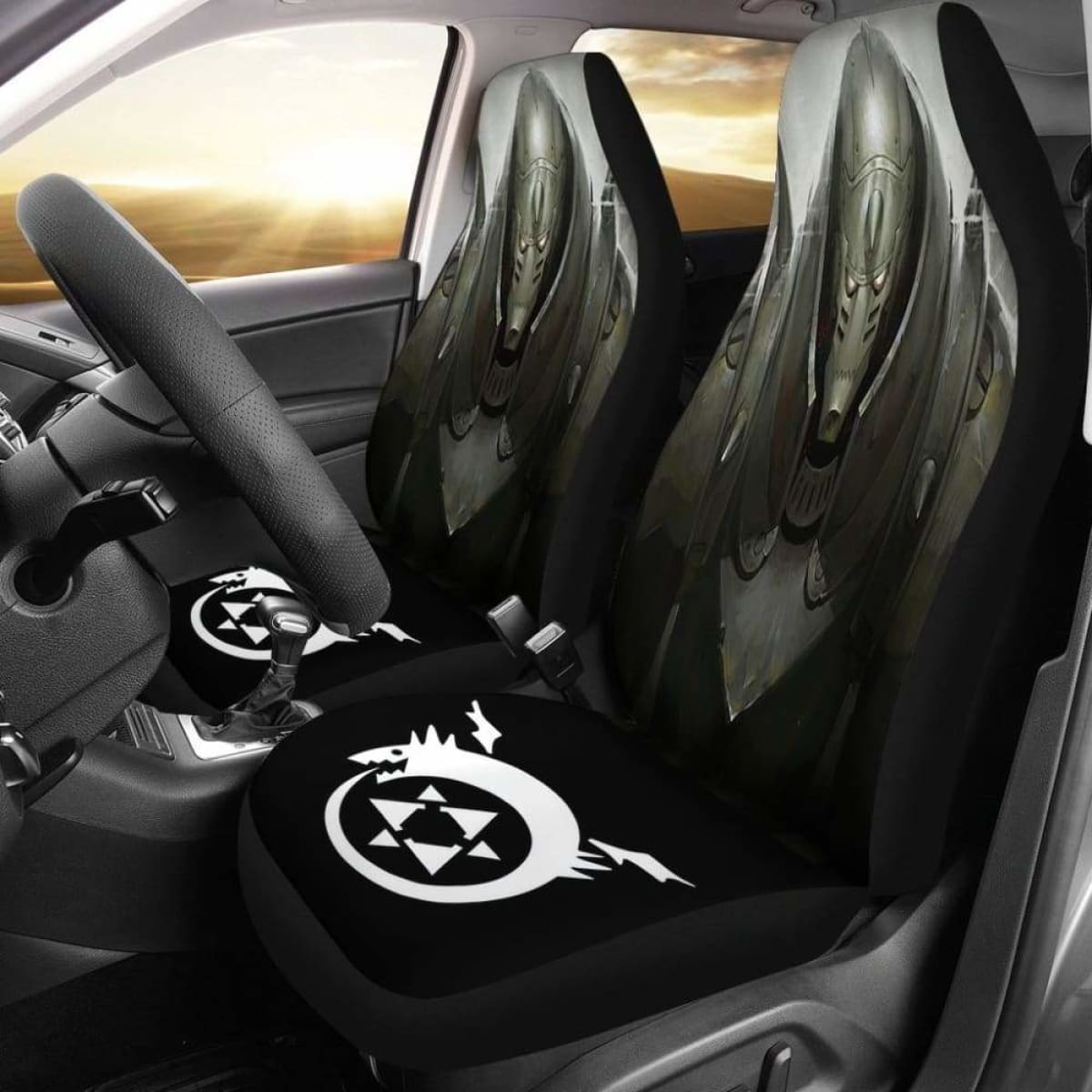 Full Metal Alchemist Brotherhood Elric Alphonse Seat Covers 101719 Universal Fit