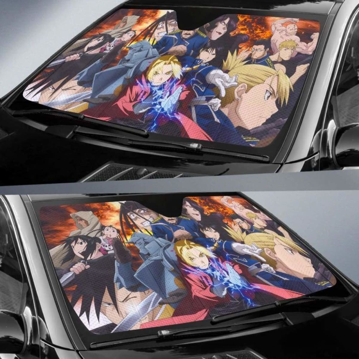 Fullmetal Alchemist Brotherhood Auto Sun Shades 918b Universal Fit