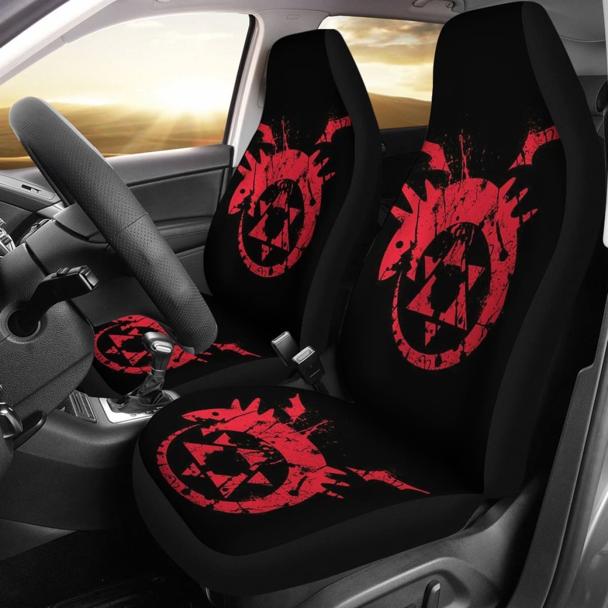 Fullmetal Alchemist Red Logo Seat Covers Amazing Best Gift Ideas 2020 Universal Fit 090505