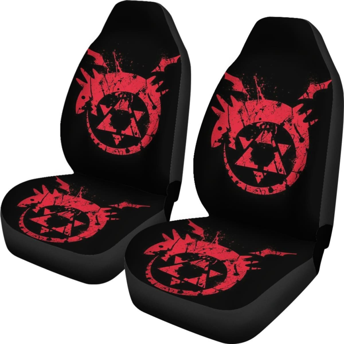Fullmetal Alchemist Red Logo Seat Covers Amazing Best Gift Ideas 2020 Universal Fit 090505