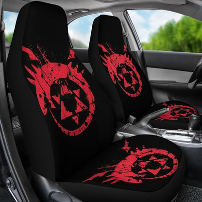 Fullmetal Alchemist Red Logo Seat Covers Amazing Best Gift Ideas 2020 Universal Fit 090505
