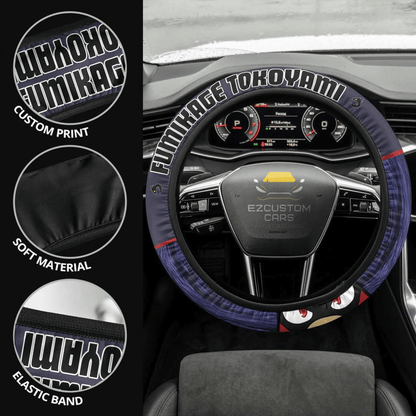 Fumikage Tokoyami Anime Steering Wheel Cover Custom Anime My Hero Academia Car Accessories