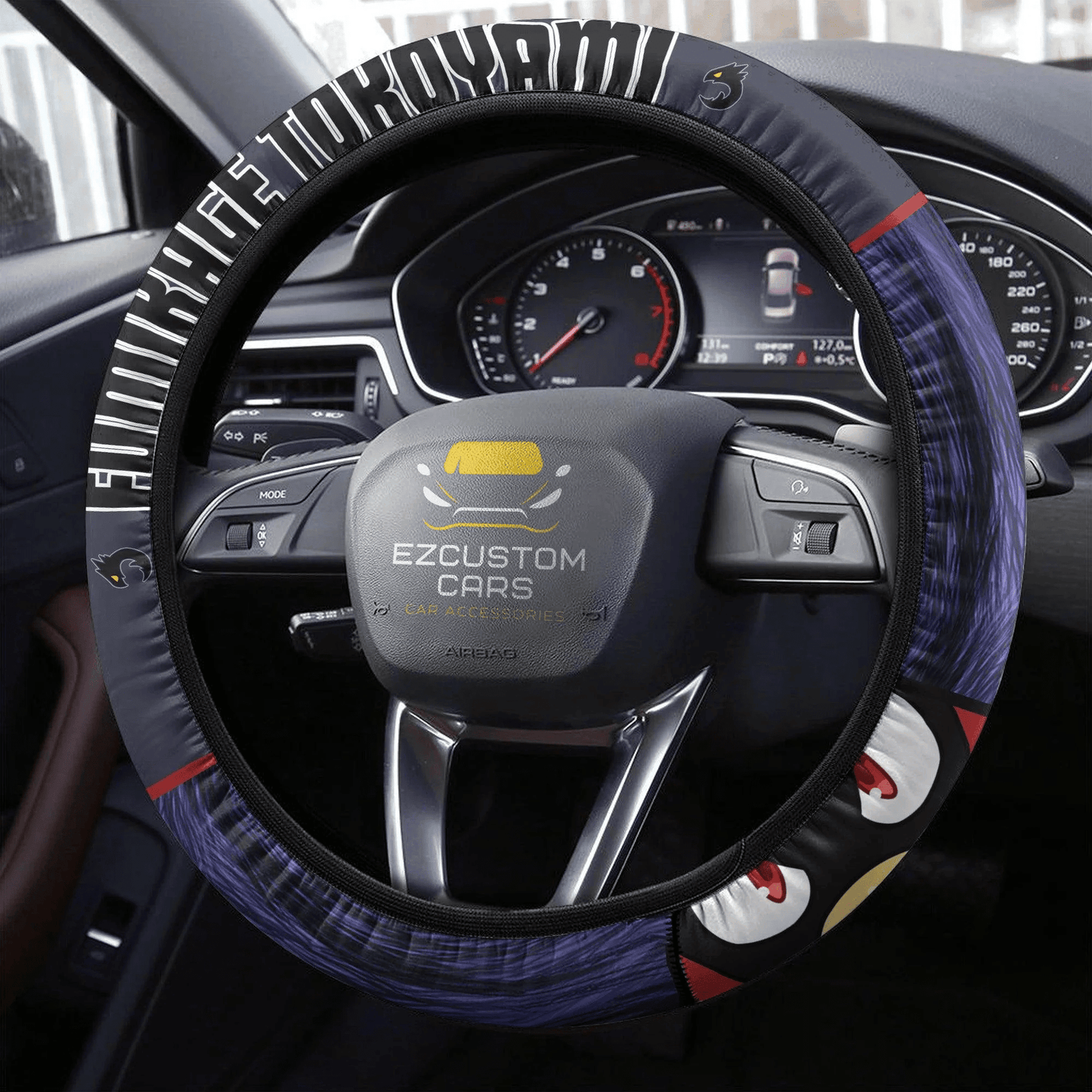 Fumikage Tokoyami Anime Steering Wheel Cover Custom Anime My Hero Academia Car Accessories