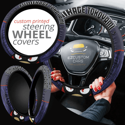 Fumikage Tokoyami Anime Steering Wheel Cover Custom Anime My Hero Academia Car Accessories