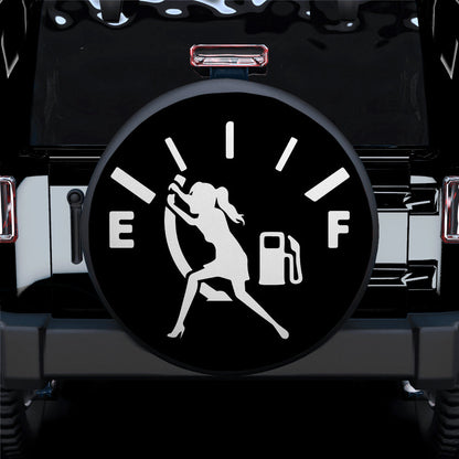 Funny Almost Out Of Gas Girl Jeep Car Spare Tire Cover