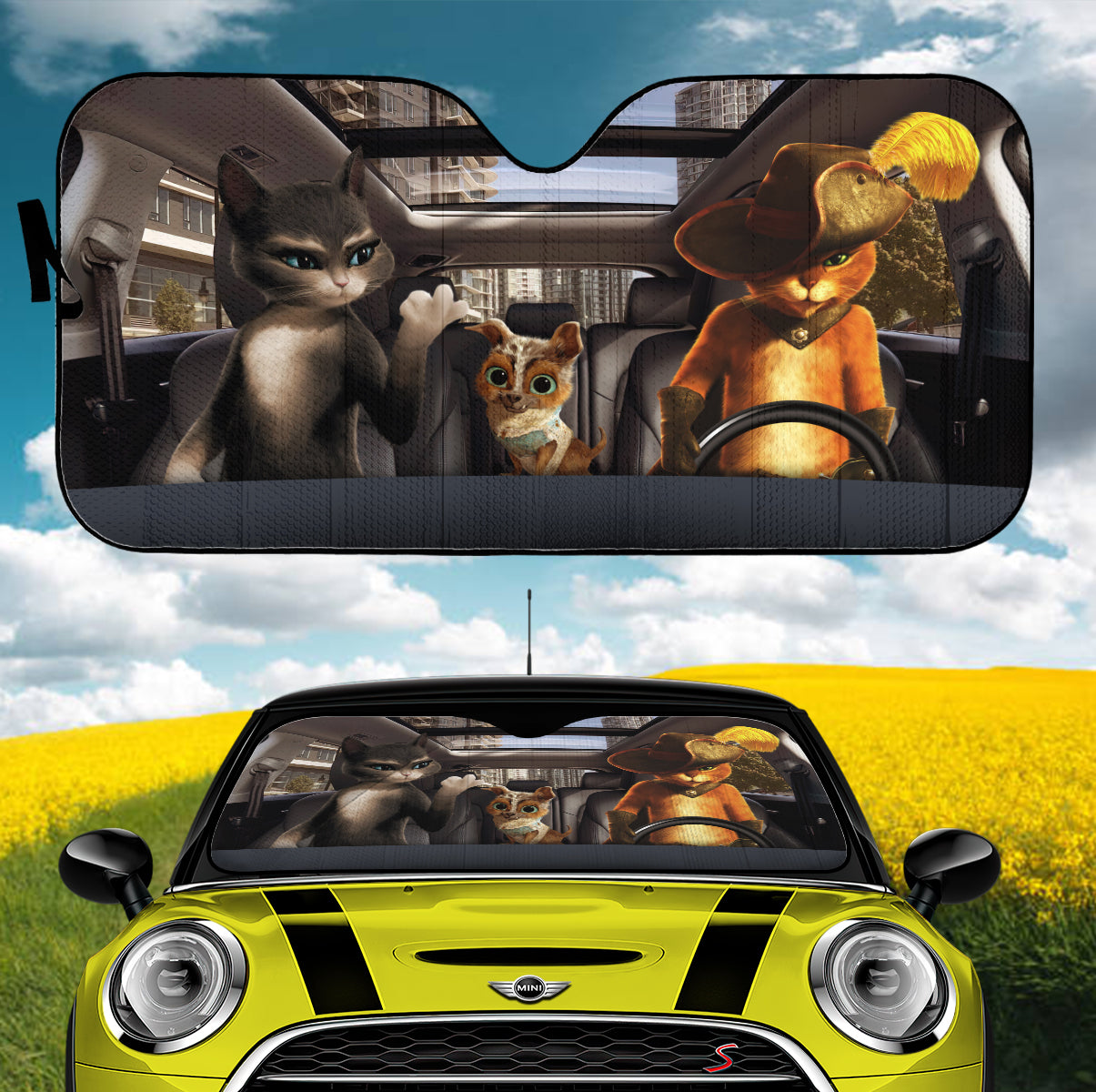 Funny Cats Car Auto Sunshades