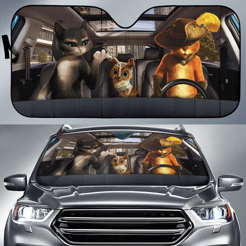 Funny Cats Car Auto Sunshades