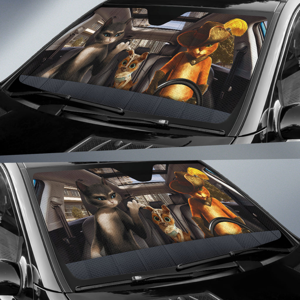 Funny Cats Car Auto Sunshades