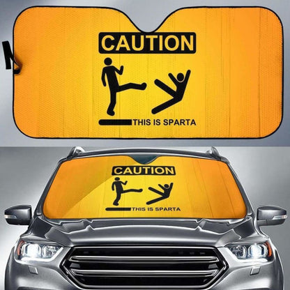 Funny Causion Auto Sun Shades 918b Universal Fit