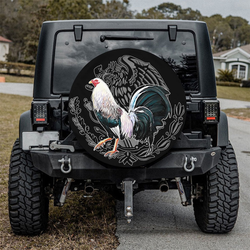 Funny Cocks, Roasters Art Car Spare Tire Cover
