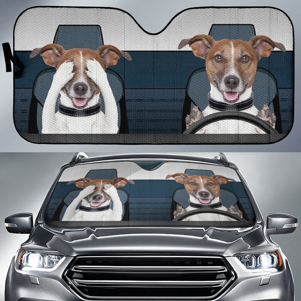 Funny Dog  Car Auto Sun Shades Windshield Accessories Decor Gift