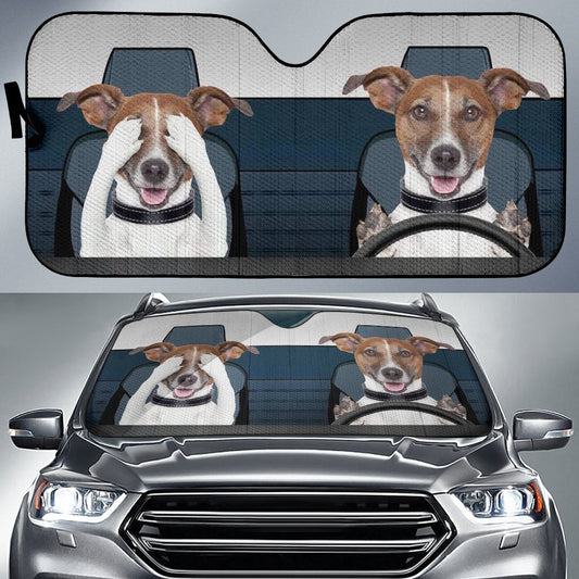 Funny Dog  Car Auto Sun Shades Windshield Accessories Decor Gift