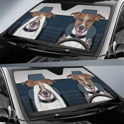Funny Dog  Car Auto Sun Shades Windshield Accessories Decor Gift