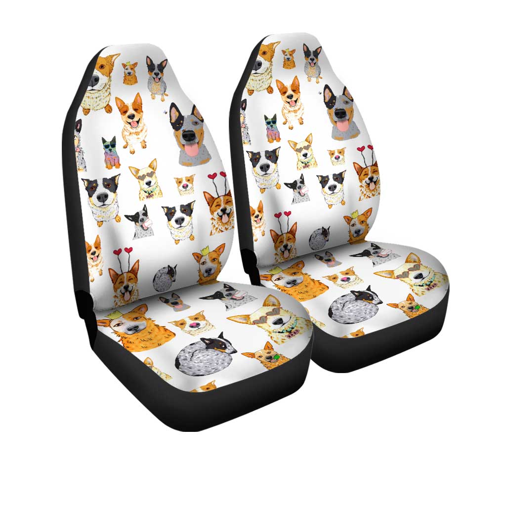 Funny Dog Face Car Seat Covers Custom Dog Car Accessories