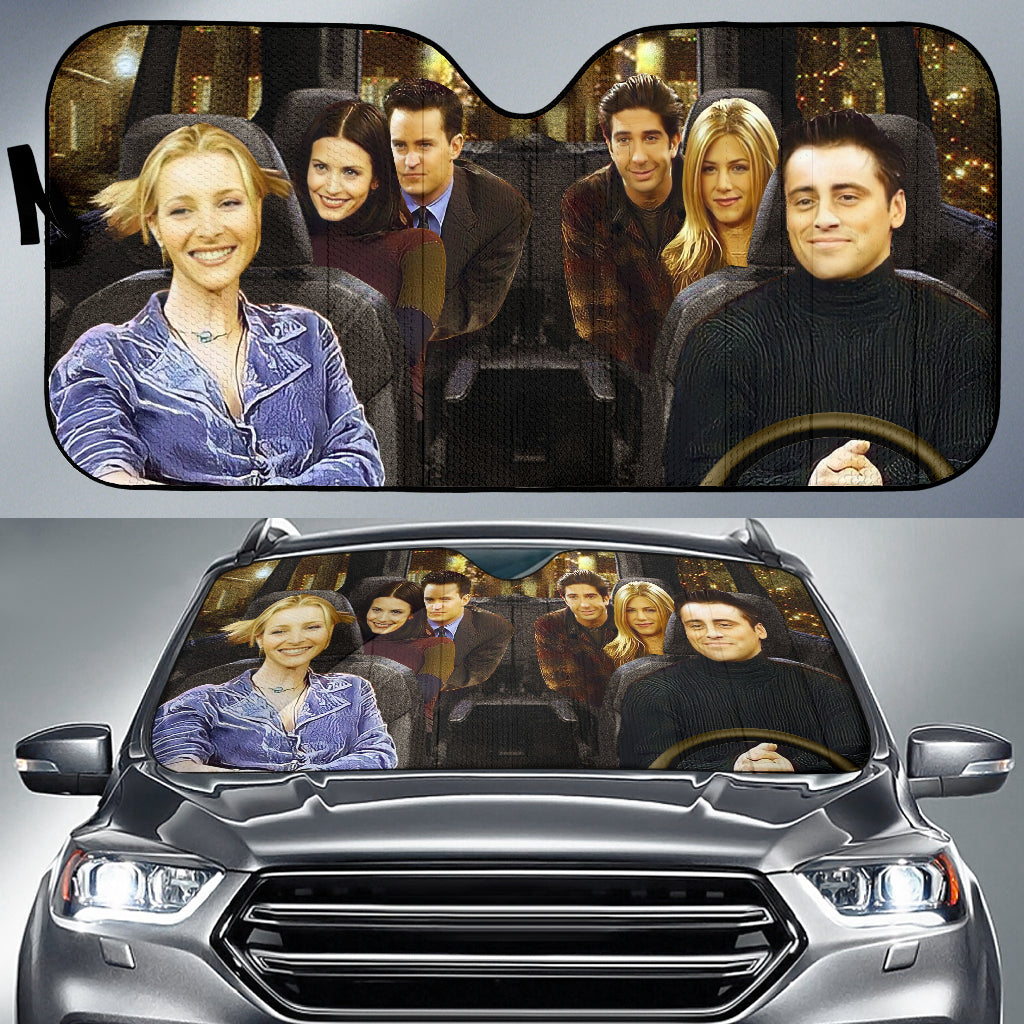 Funny F.R.I.E.N.D.S Driving Car Auto Sunshades