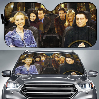 Funny F.R.I.E.N.D.S Driving Car Auto Sunshades