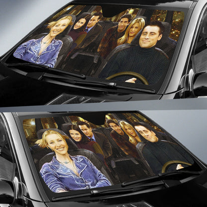 Funny F.R.I.E.N.D.S Driving Car Auto Sunshades
