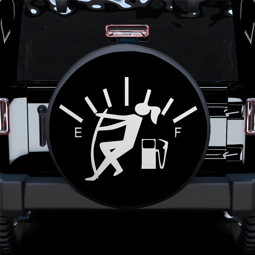 Funny Gas Guage Girl Vinyl Decal Sticker Car Spare Tire Cover