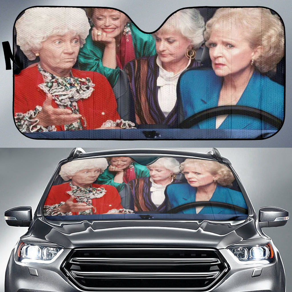 Funny Golden Girl  Car Auto Sun Shades Windshield Accessories Decor Gift