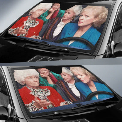 Funny Golden Girl  Car Auto Sun Shades Windshield Accessories Decor Gift