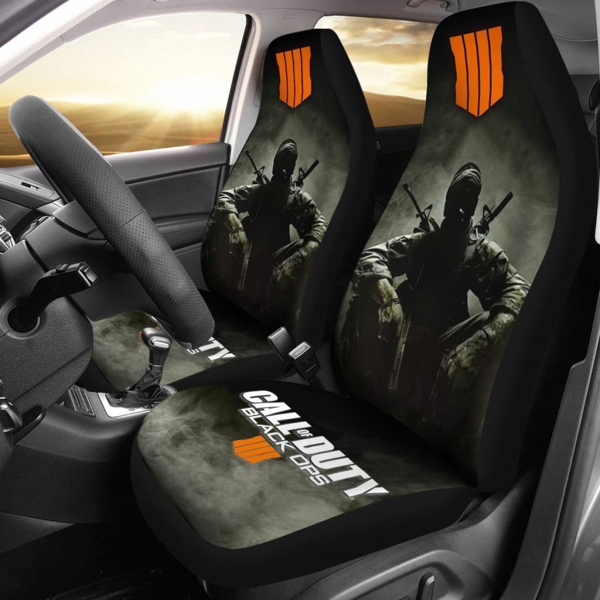 Funny Guy Black Ops 4 Call Of Duty Car Seat Covers Lt04 Universal Fit 225721