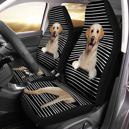 Funny Labrador Retriever Car Seat Covers Custom Labrador Retriever Car Accessories For Dog Lovers