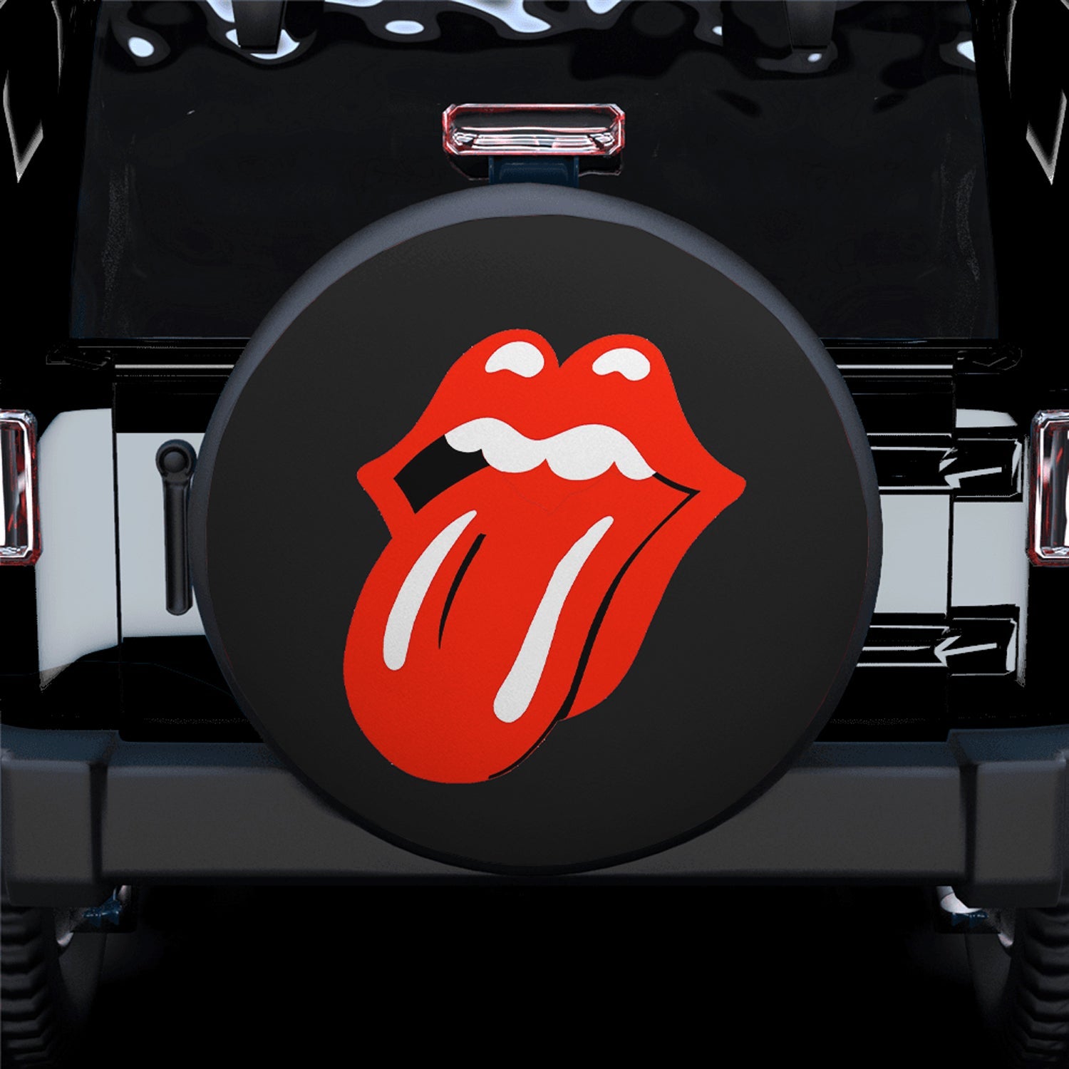 Funny Lady Lick Spare Tire Cover