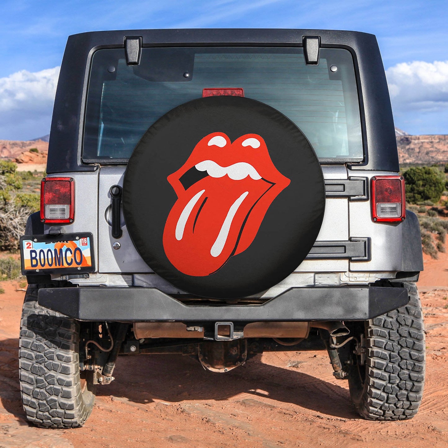 Funny Lady Lick Spare Tire Cover