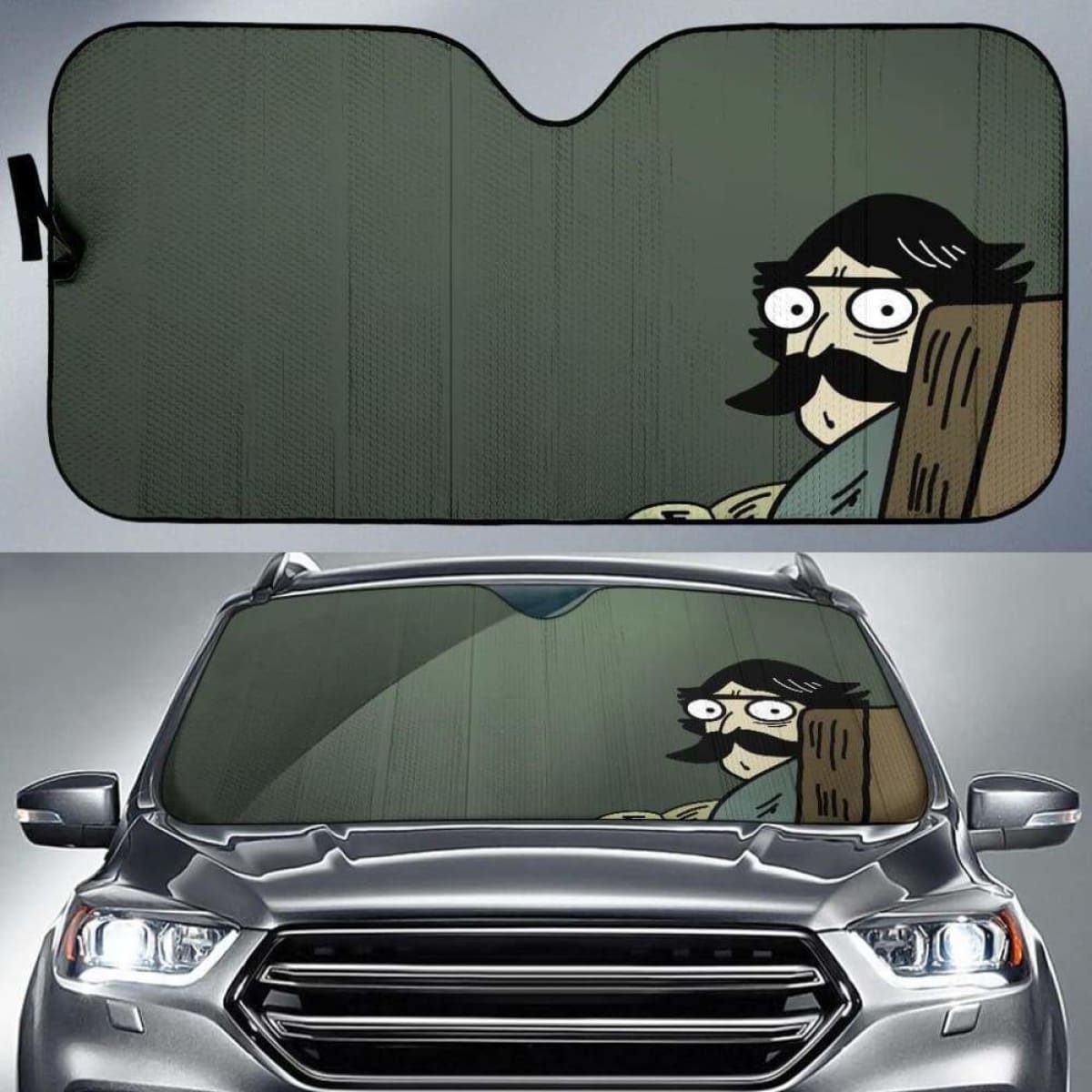 Funny Meme Auto Sun Shades 918b Universal Fit