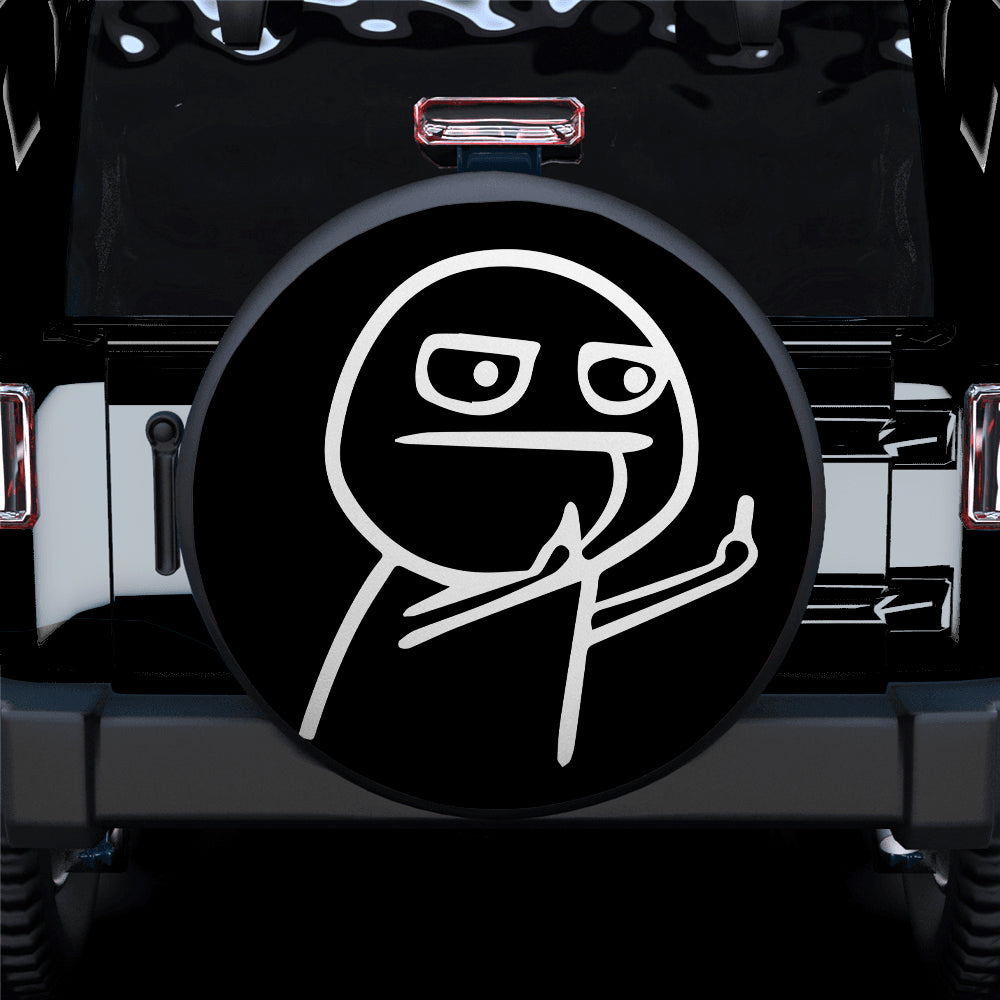 Funny Middle Finger Meme Jeep Car Spare Tire Cover