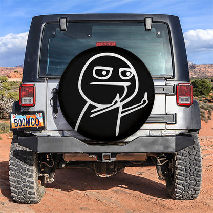 Funny Middle Finger Meme Jeep Car Spare Tire Cover