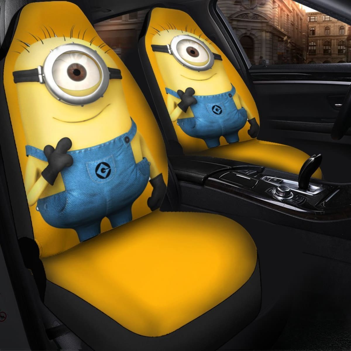 Funny Minions Seat Covers Amazing Best Gift Ideas 2020 Universal Fit 090505