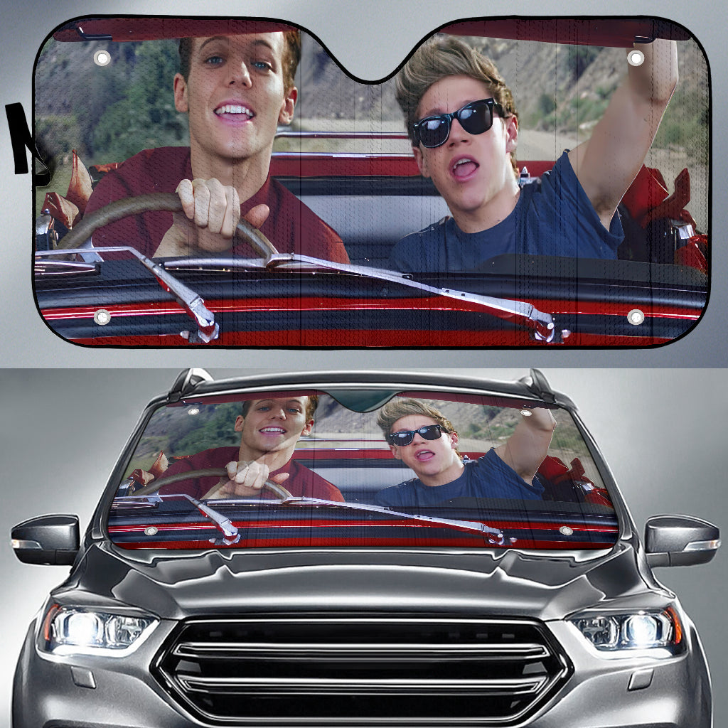 Funny One Direction Driving Car Auto Sunshades