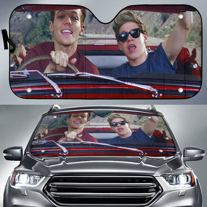 Funny One Direction Driving Car Auto Sunshades