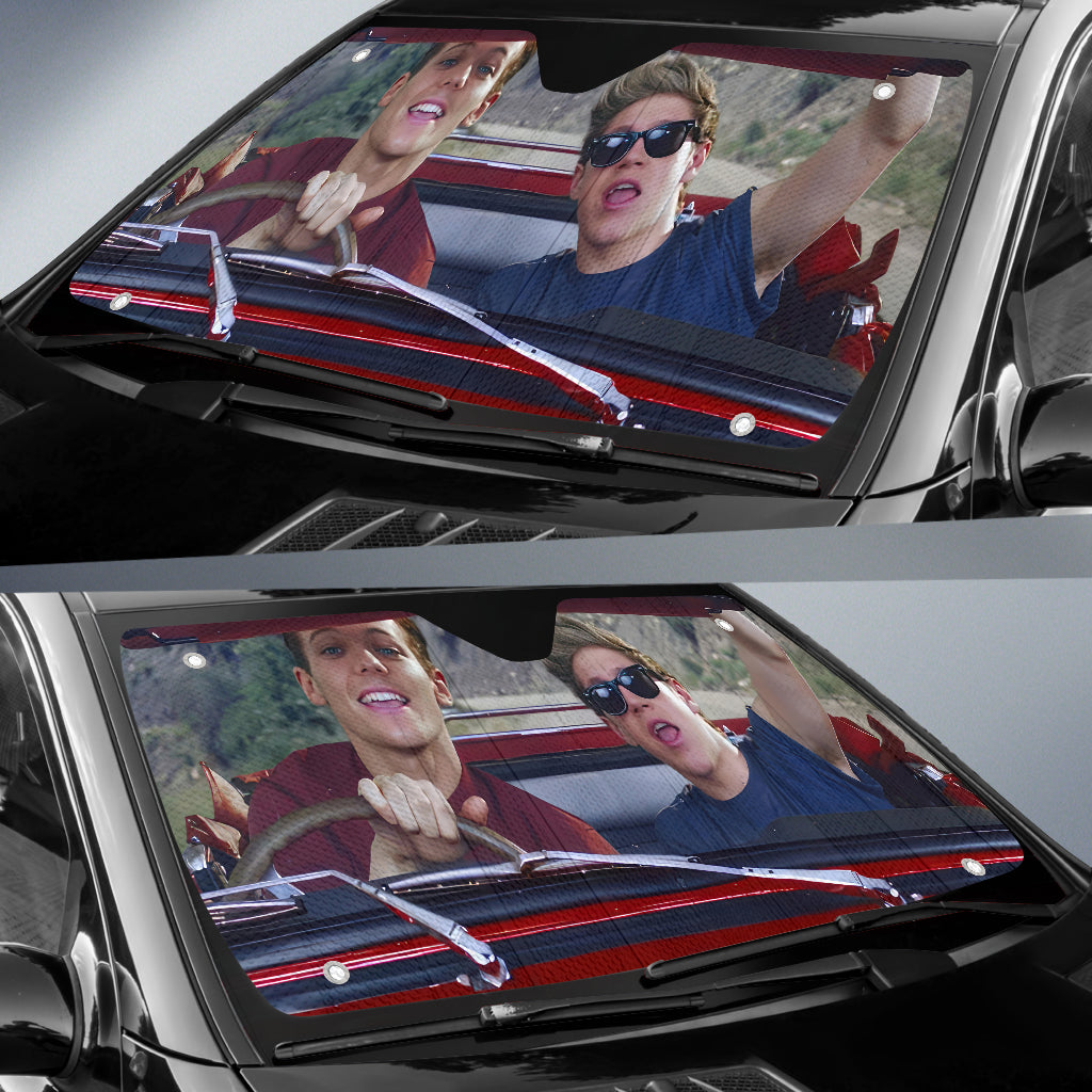 Funny One Direction Driving Car Auto Sunshades