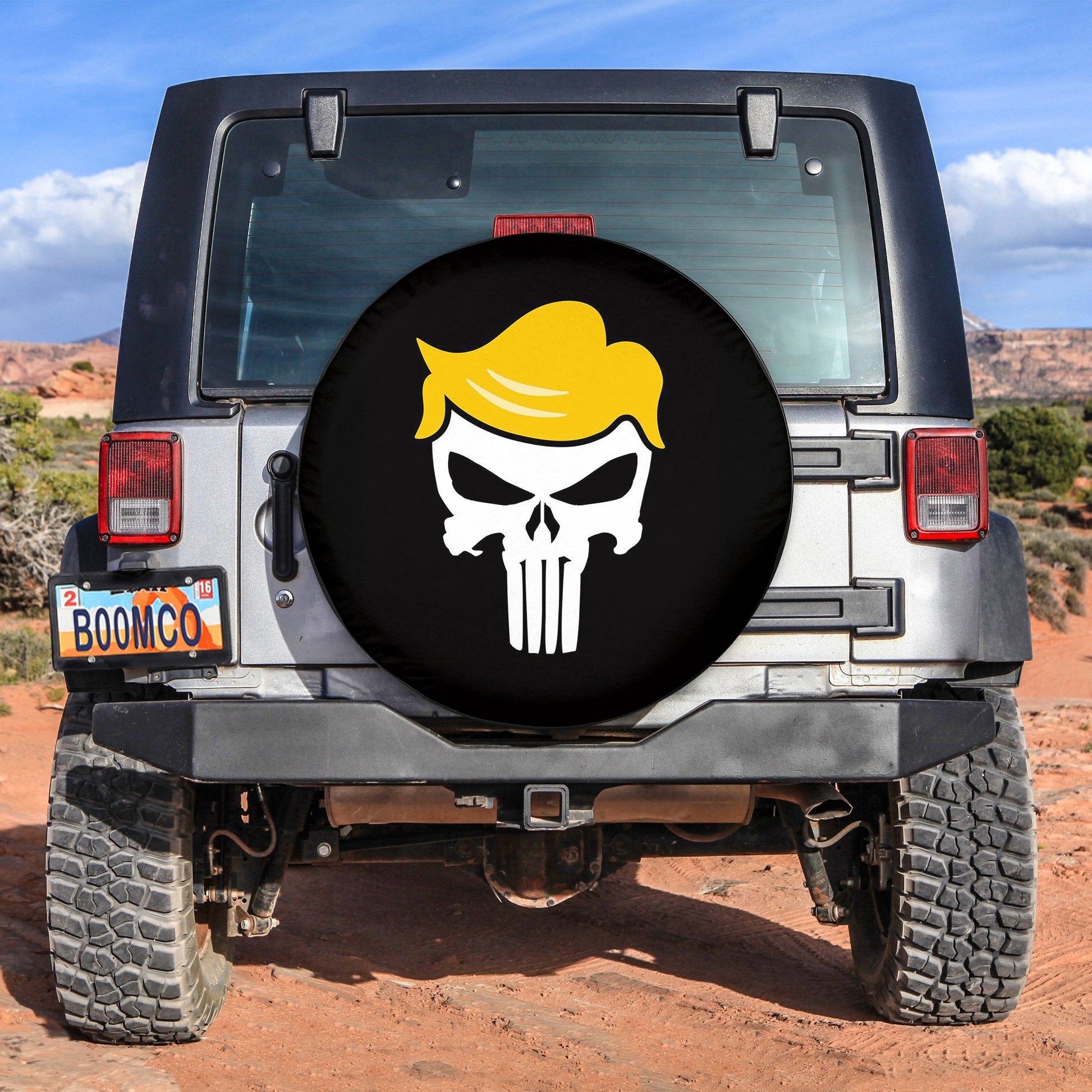 Funny Skull Spare Tire Cover