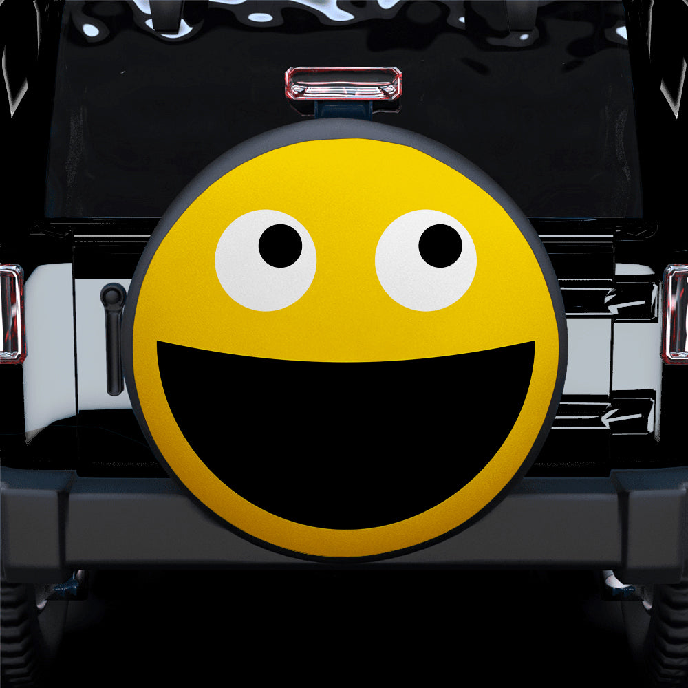 Funny Smile Face Car Spare Tire Cover