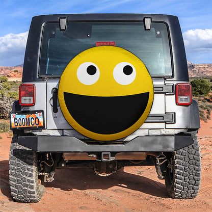 Funny Smile Face Car Spare Tire Cover
