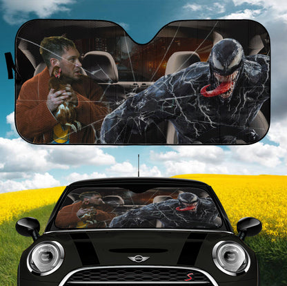 Funny Venom Car Auto Sunshades