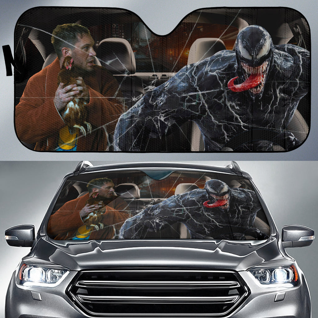 Funny Venom Car Auto Sunshades