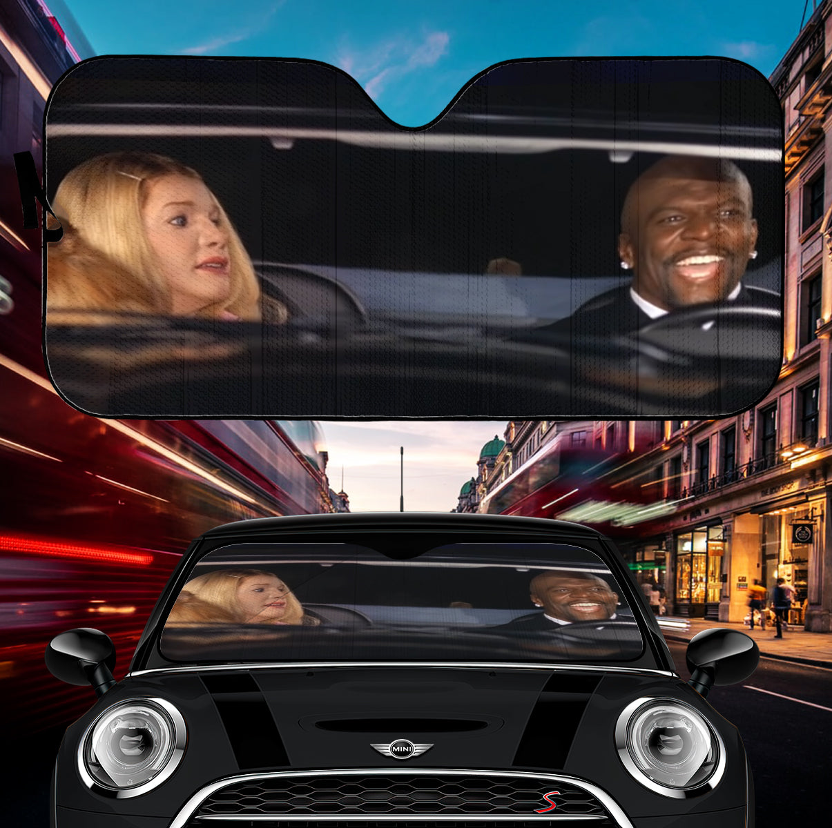 Funny White Chicks Singing Car Auto Sunshades