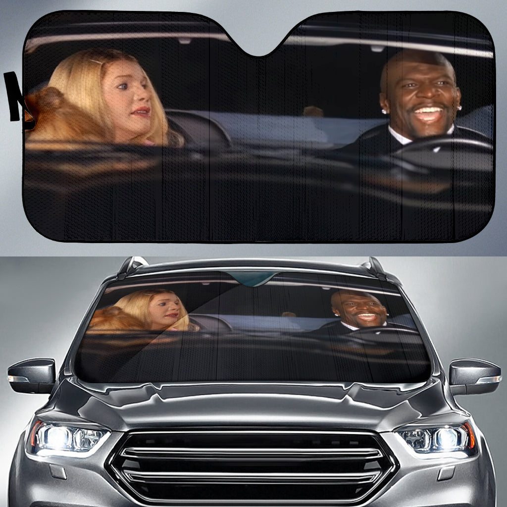 Funny White Chicks Singing Car Auto Sunshades
