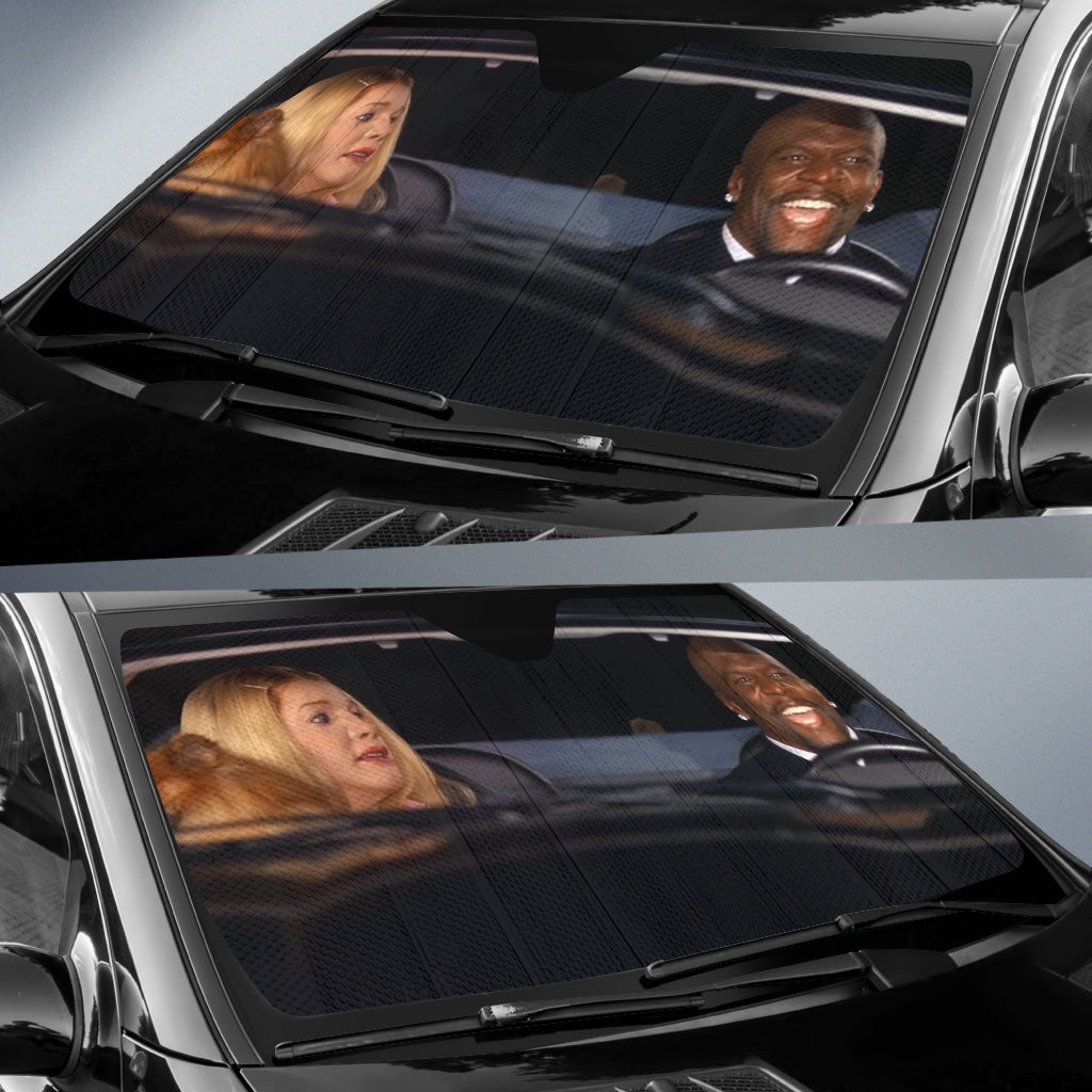 Funny White Chicks Singing Car Auto Sunshades
