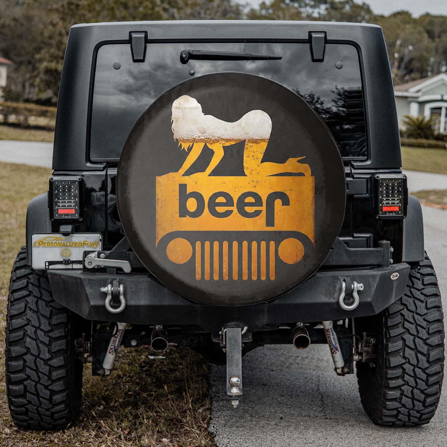 Jeep Beer Square Tire Cover – Funny Sexy Girl Jeep Accessories - PersonalizedFury