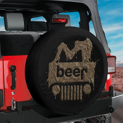 Funny Jeep Beer Square Tire Cover – Sexy Girl Jeep Accessories - PersonalizedFury