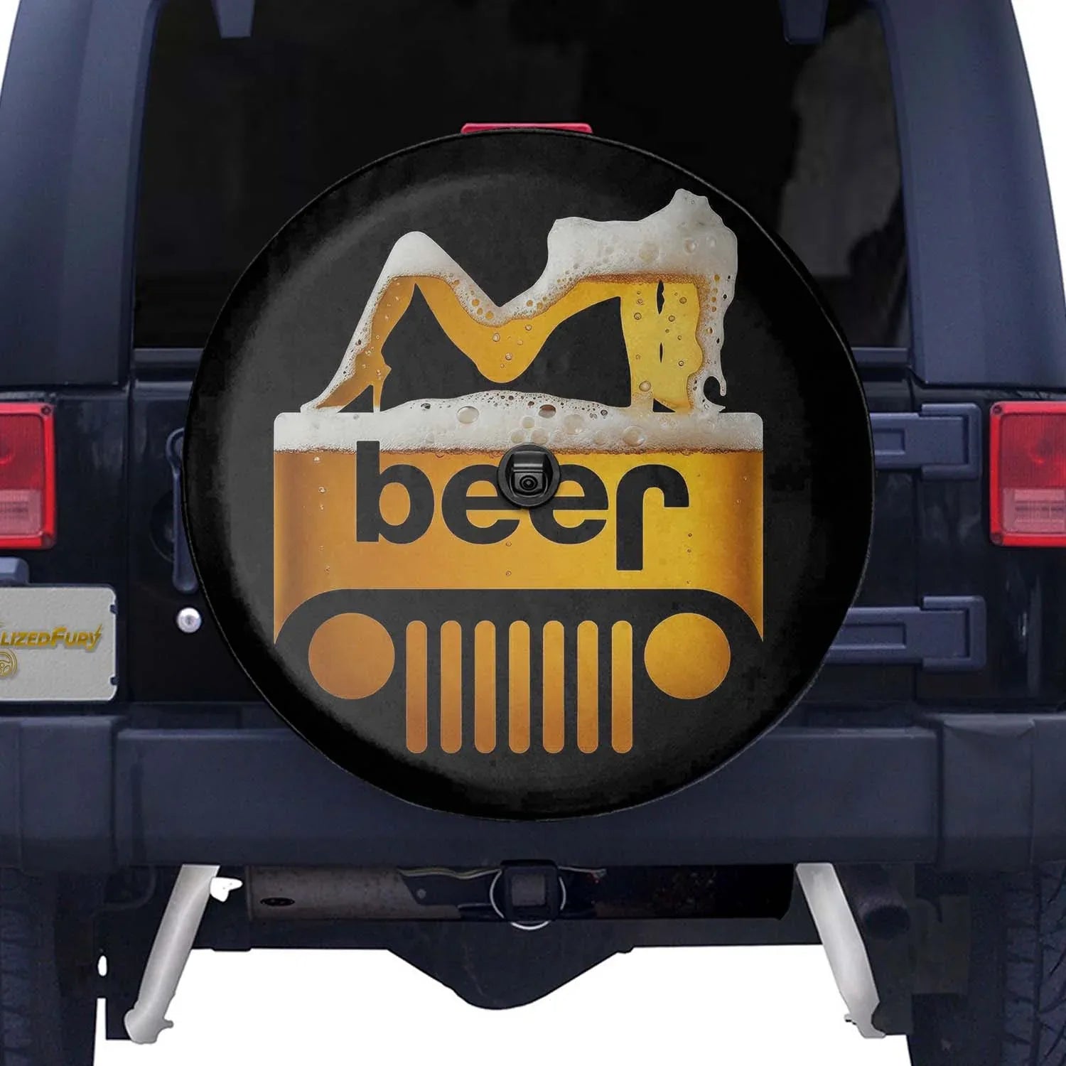 Sexy Girl Jeep Beer Square Tire Cover – Funny Jeep Accessories - PersonalizedFury