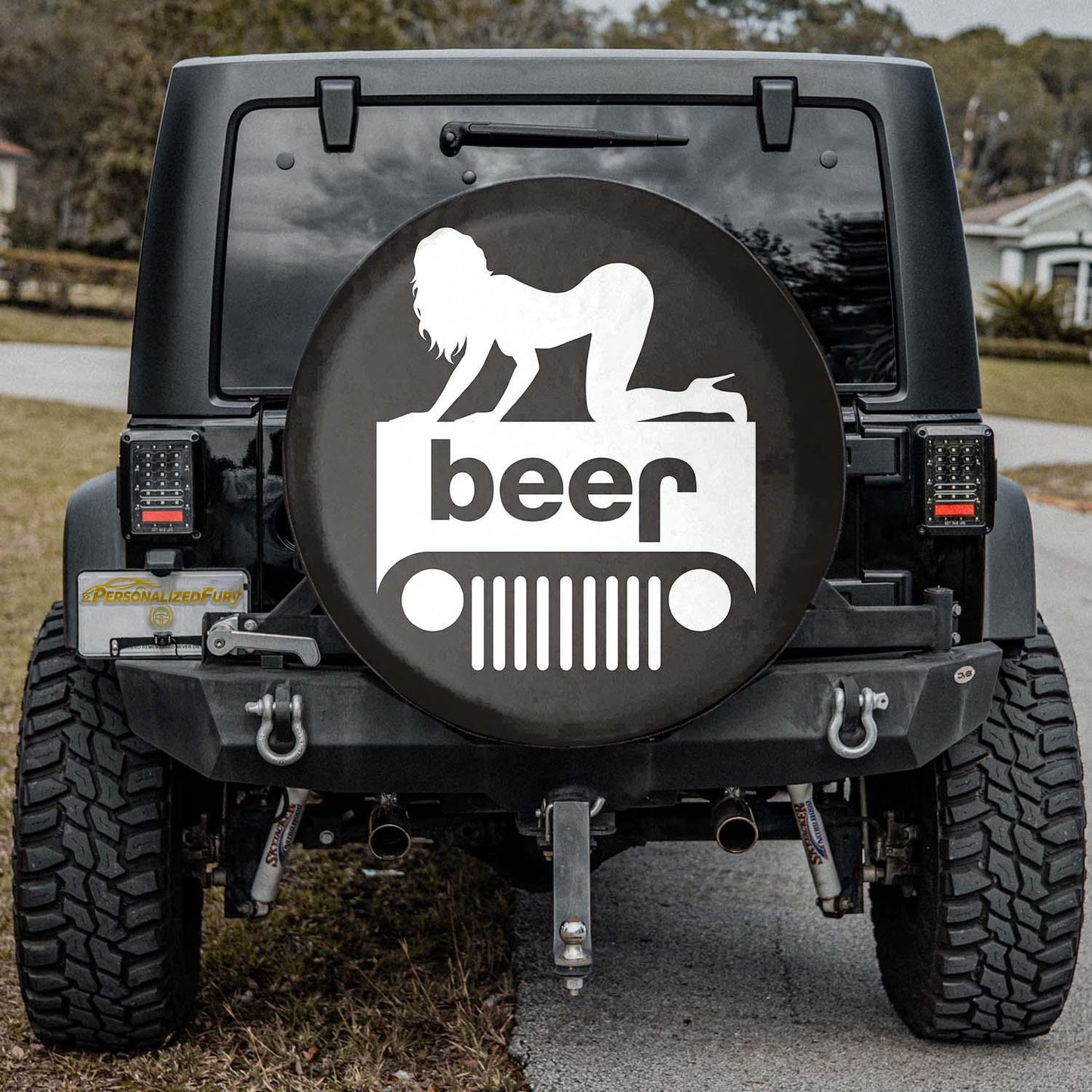 Funny Jeep Beer Square Tire Cover – Sexy Girl Jeep Accessories - PersonalizedFury